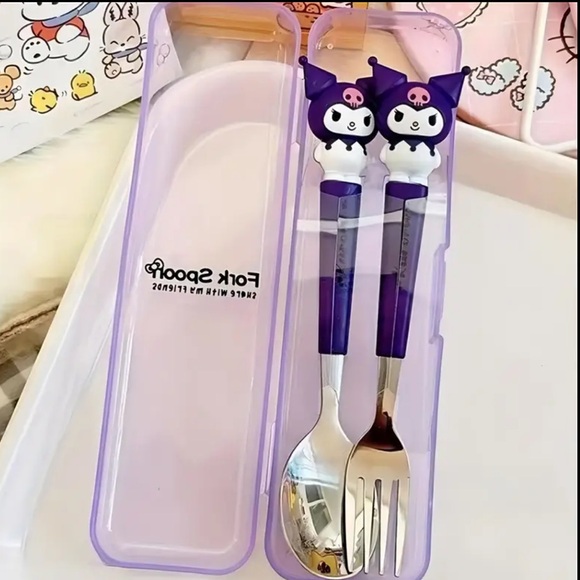 Hello Kitty Kitchen Kuromi Stainless Steel Cutlery Set Poshmark
